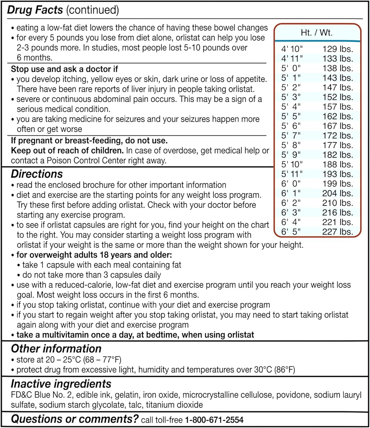SuperMart alli Diet Weight Loss Supplement Pills Orlistat 60Mg Capsules 170 count New
