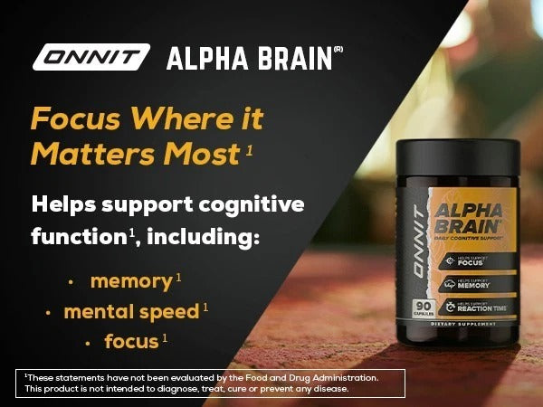 SuperMart Alpha Brain Memory & Focus Daily Cognitive Support 90 CAPSULES