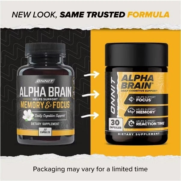 SuperMart Alpha Brain Memory & Focus Daily Cognitive Support 90 CAPSULES
