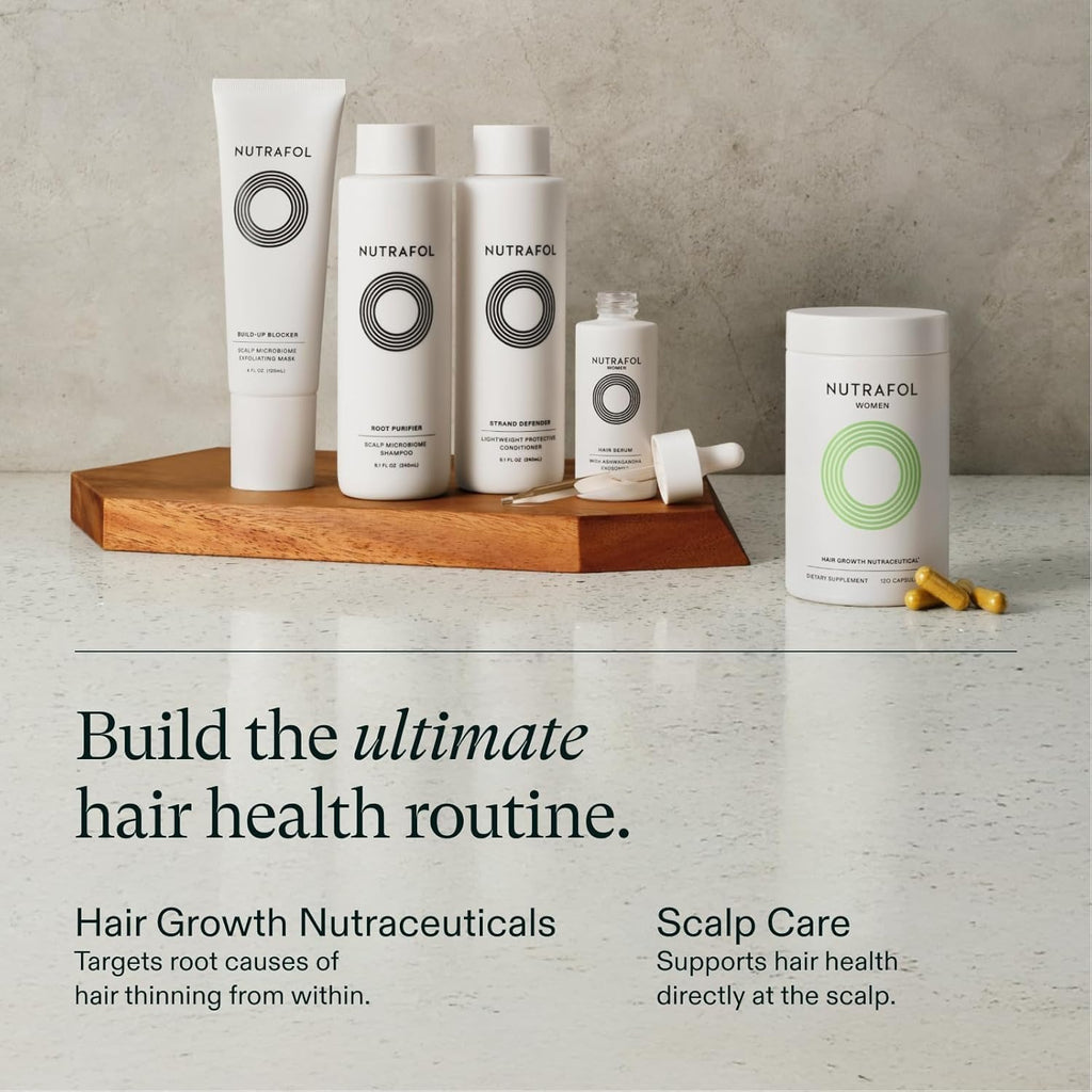 SuperMart Nutrafol Women's Hair Growth Supplements, Clinically Proven for Visibly Thicker and Stronger Hair, Dermatologist Recommended