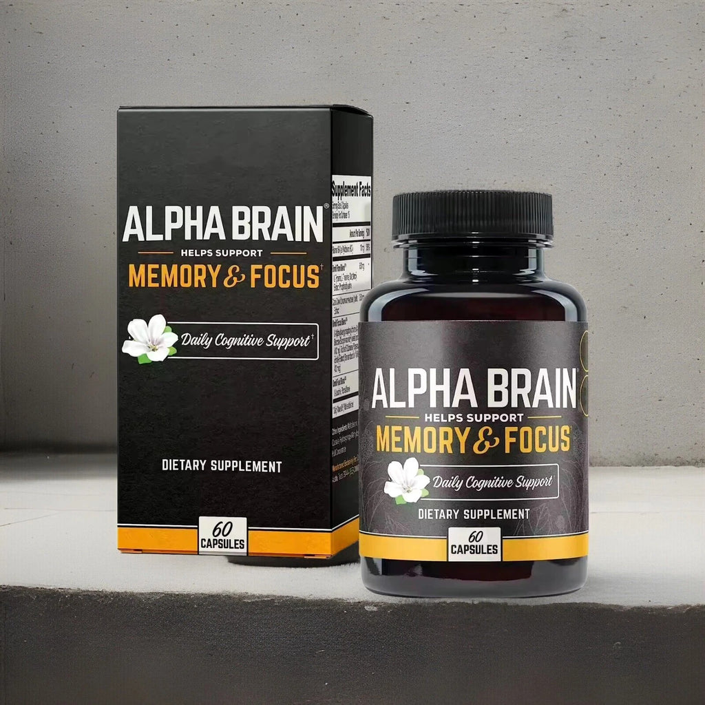 SuperMart Alpha Brain Memory & Focus Daily Cognitive Support 60 CAPSULES