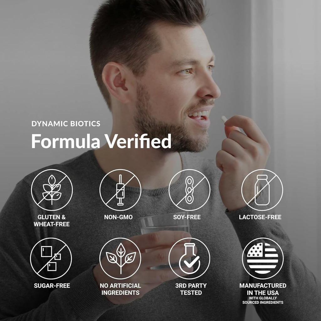 SuperMart Stonehenge Health Probiotics 55 Billion CFU - 16 Strains, Prebiotic, Synbiotics Dynamic Biotics - Lactobacillus Acidophilus, Delayed Release, Shelf Stable, Non-GMO Gluten Free Veggie Capsule