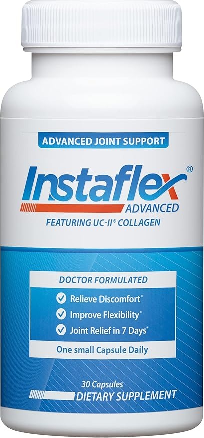 SuperMart Instaflex Advanced Joint Support Supplement - Turmeric, Resveratrol, Boswellia Serrata Extract, BioPerine, UC-II Collagen- 30 Count