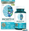 SuperMart NEURIVA Plus Brain Supplement for Memory and Focus Clinically Tested Nootropics for Concentration for Mental Clarity, Cognitive Enhancement Vitamins B6, B12, Phosphatidylserine 30 Capsules