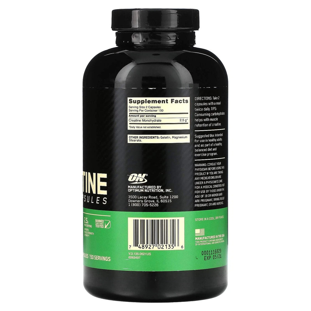 SuperMart Optimum Nutrition Micronized Creatine Monohydrate, 300 Capsules