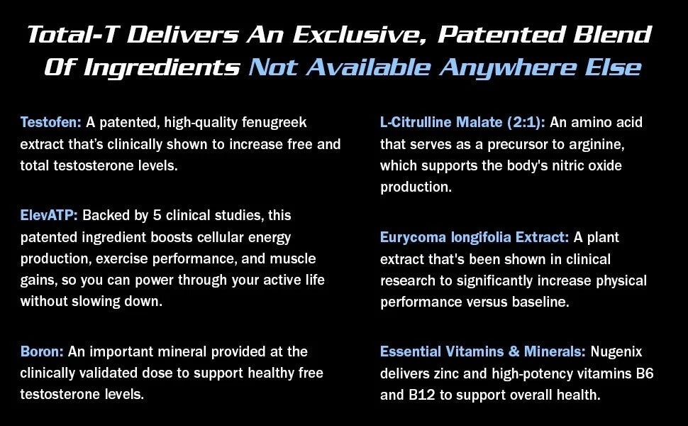 SuperMart Nugenix Total-T Free And Total Testosterone Booster Supplement 90 Capsules