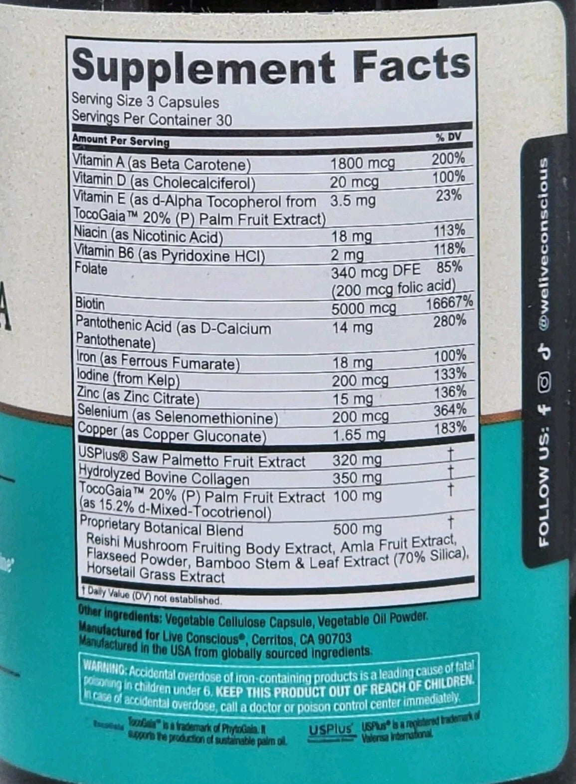 SuperMart NEW LOOK AUTHENTIC Hair La Vie Clinical Formula Vitamin Grow Strength Rejuvenate