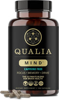 SuperMart QUALIA MIND (Caffeine Free) | The Ultimate Blend For Brain Health | Doctor-Formulated Nootropic To Fuel Focus & Concentration | Supports Long Term Brain Health| Maintain Drive & Productivity