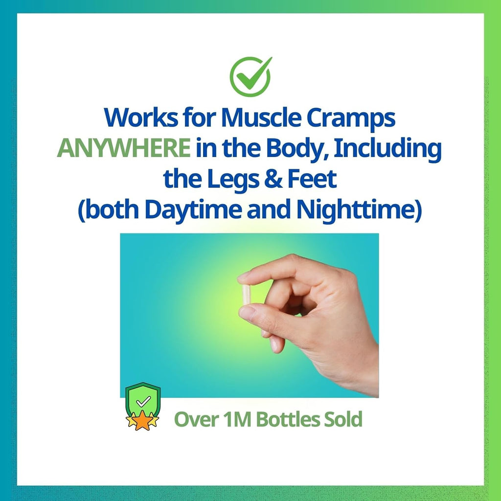 SuperMart Cramp Defense Leg Cramps Pills. Relief for All Muscle Cramps, Day & Night. Magnesium Supplement, 3-6 Month Supply per Bottle. Organic & Food-Based for Max Absorption. 1+ Million Sold, Made in USA.