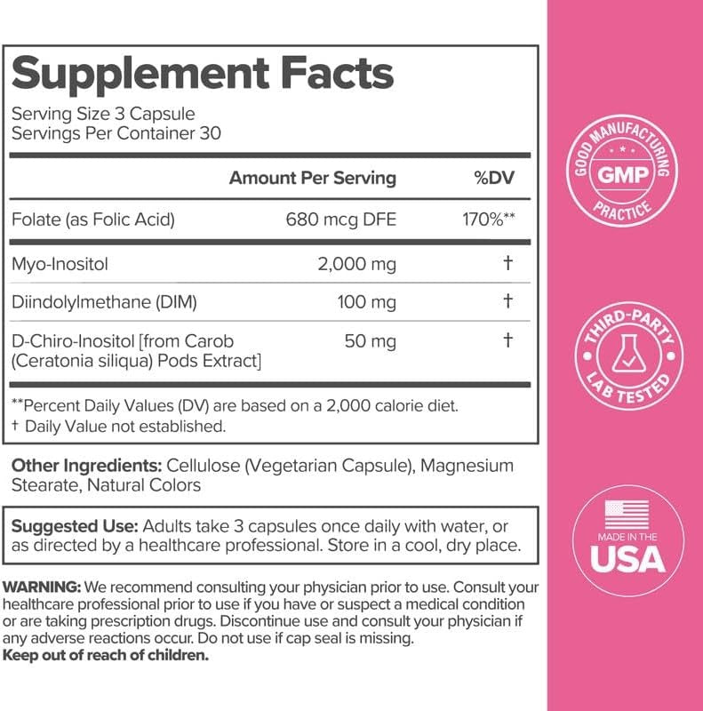 SuperMart FLO Ovarian Support Vitamin 90 Vegan Capsules Dietary Supplement Hormone Balance