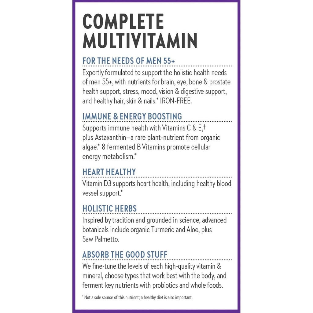 SuperMart New Chapter Every Man's One Daily 55+ Multivitamin Tablets - 48 Count