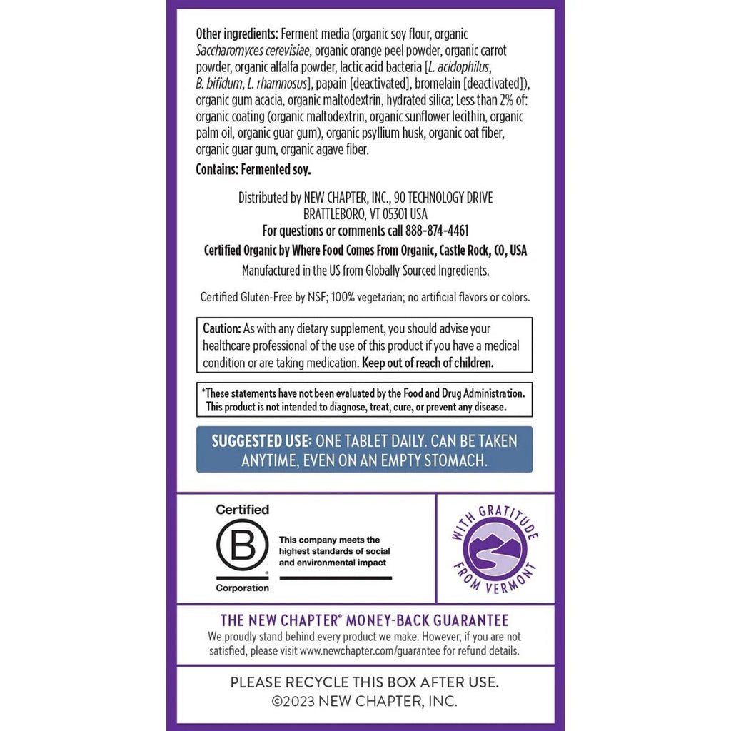 SuperMart New Chapter Every Man's One Daily 55+ Multivitamin Tablets - 48 Count