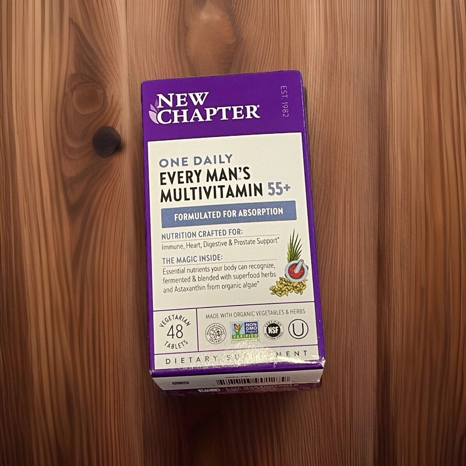 SuperMart New Chapter Every Man's One Daily 55+ Multivitamin Tablets - 48 Count