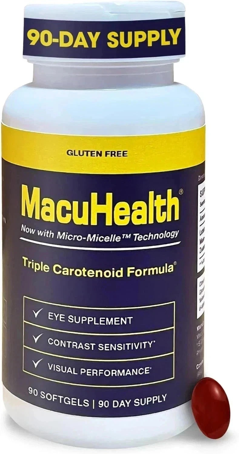 SuperMart Triple Carotenoid Formula - Eye Vitamins for Adults - 90 Softgels, 3 Month Su...