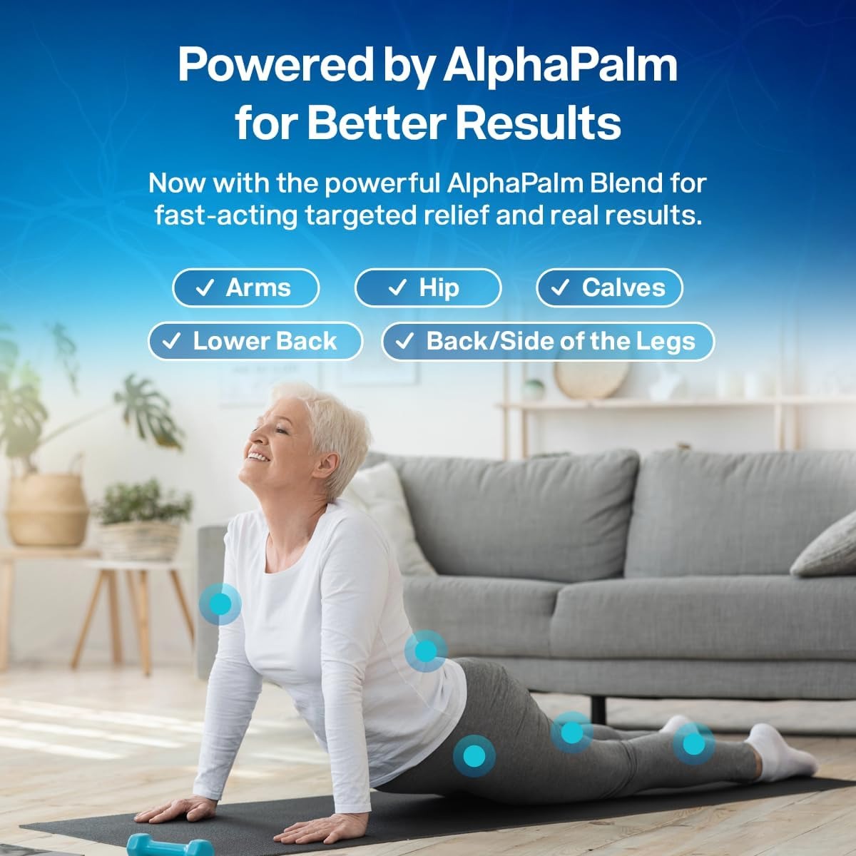 SuperMart SciatiEase Sciatic Nerve Health Support Supplement - Nerve Support Formula with AlphaPalm, Pea, Vitamin B Complex, Alpha Lipoic Acid 300mg - 120 Capsules