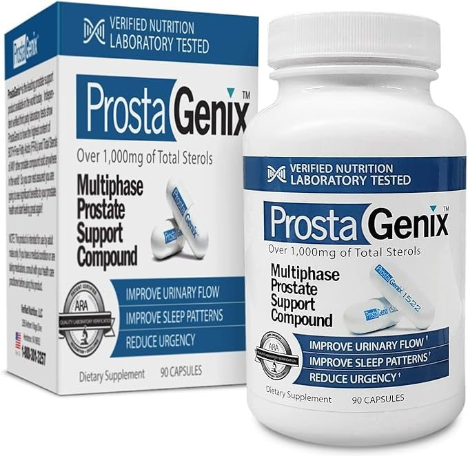 SuperMart ProstaGenix Multiphase Prostate Supplement-Featured on Larry King Investigative TV Show - Over 1 Million Sold -End Nighttime Bathroom Trips, Urgency, & More. 90 Capsules
