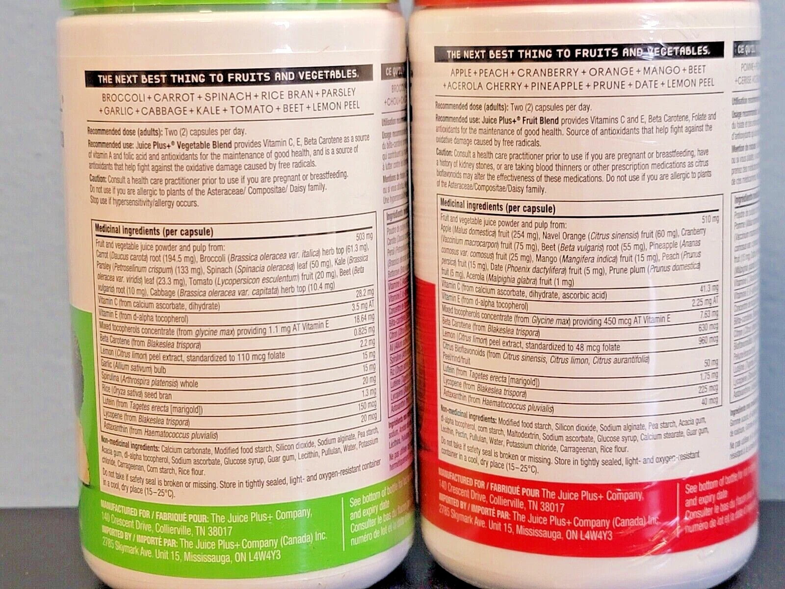 SuperMart Juice Plus+ - 1 Each Blended Fruit & Veg Juice Powders 10/27