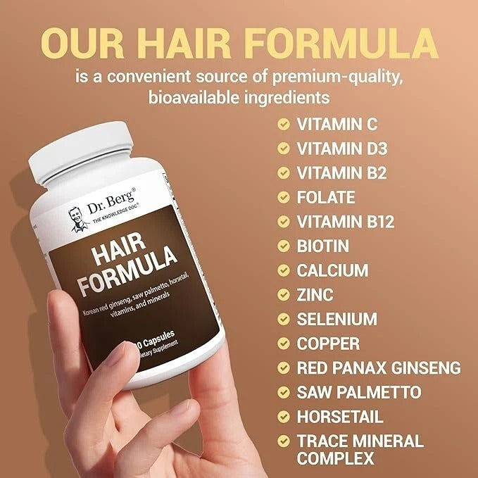SuperMart Share Dr. Berg All-In-One Vitamins for Hair, Skin, & Nails - Advanced Formula