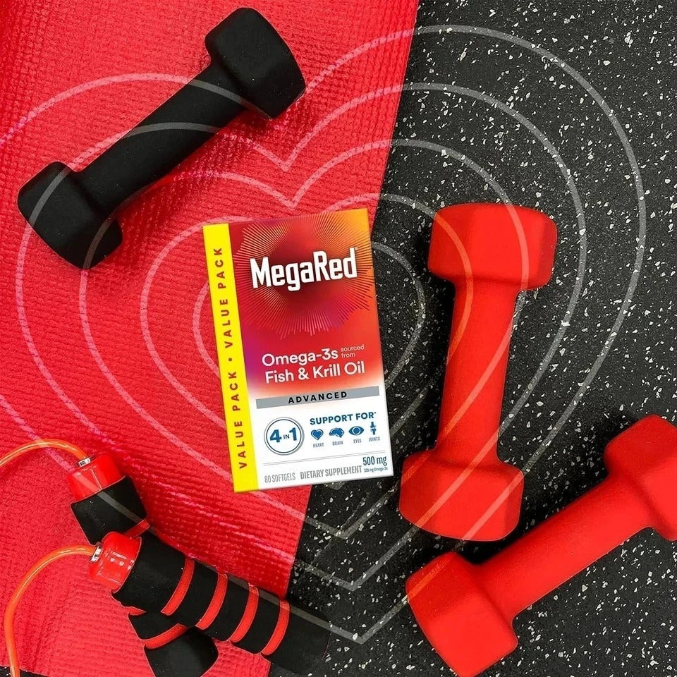 SuperMart MegaRed Omega-3 Fish Oil 6X Absorption 500mg 80 Softgel