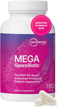 SuperMart Microbiome Labs MegaSporeBiotic Probiotics for Women & Men - Spore Based Probiotics for Digestive Health - Shelf Stable & Travel-Friendly (180 Capsules)