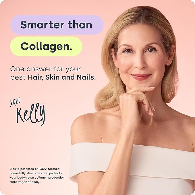 SuperMart Biosil Collagen Booster Supplement - 120 Original Capsules - Patented ch-OSA Activator for Skin, Hair, Nails & Joints - Supports Natural Production