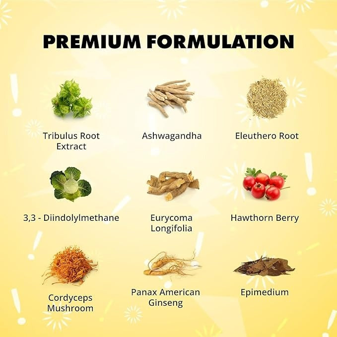 SuperMart Sculpt Nation by V Shred Test Boost Max - Testosterone Supplement for Men - Tribulus Terrestris for Men - Natural Energy, Stamina, and Strength Booster - 60 Gluten Free Capsules