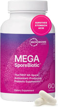 SuperMart Microbiome Labs MegaSporeBiotic Probiotics for Women & Men - Spore Based Probiotics for Digestive Health - Shelf Stable & Travel-Friendly (60 Capsules)