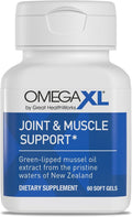 SuperMart OmegaXL Joint Support Supplement, for Relief - Natural Muscle Support, Green Lipped Mussel Oil, Soft Gel Pills, Drug-Free, 60 Count
