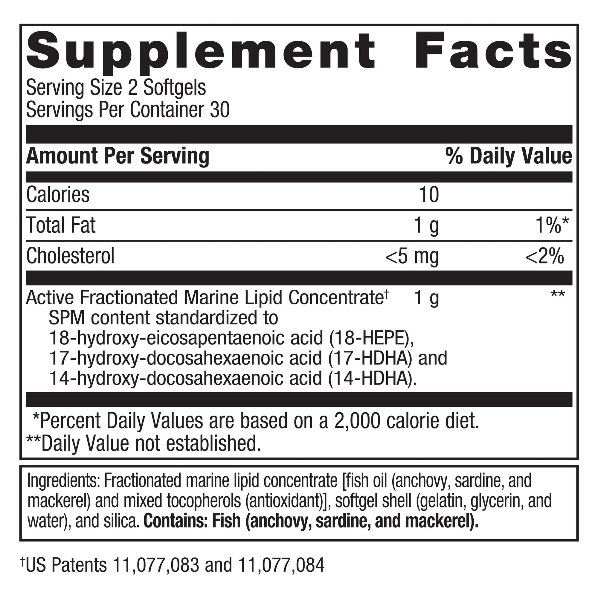 SuperMart Metagenics SPM Active - Specialized Pro Resolving Mediators for Joint Comfort, Tissue Health & Minor Discomfort Relief* - Non-GMO - Gluten Free - 60 Softgels