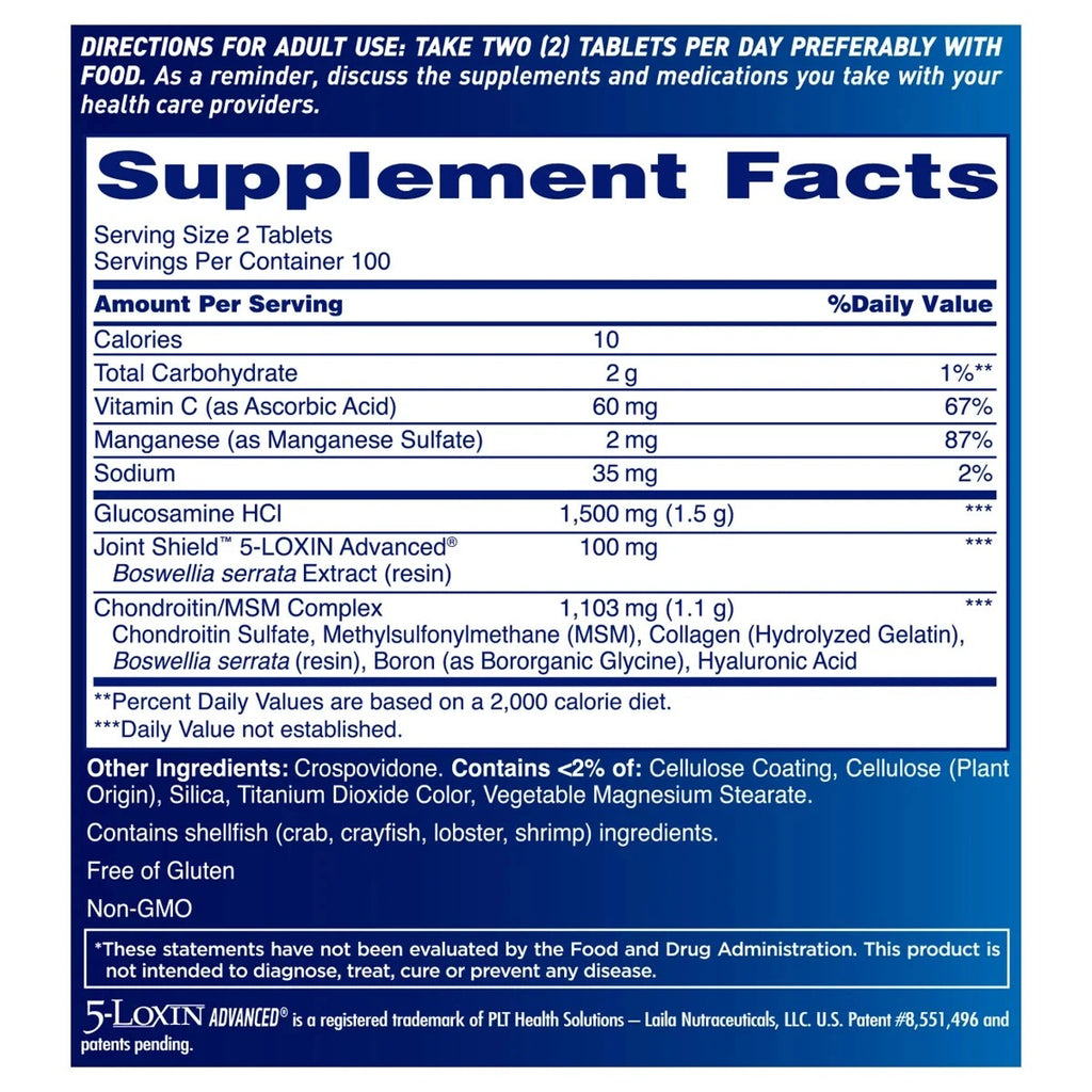 SuperMart Osteo Bi-Flex Triple Strength / 200 Tablets