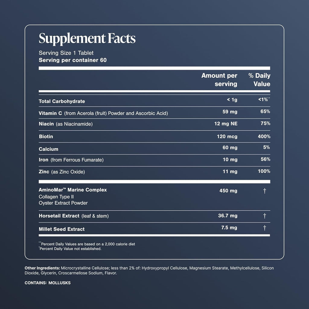 SuperMart Viviscal Hair Growth Supplements for Women, Thicker Fuller Hair Support for Thinning Hair and Hair Loss, with Biotin and Marine Collagen, Drug-Free, 180 Tablets, 90-Day Supply