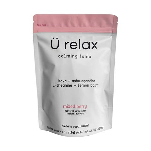 SuperMart U Relax Calming Tonic- 15 Packets MIXED BERRY Flavor Relax Calming Drink