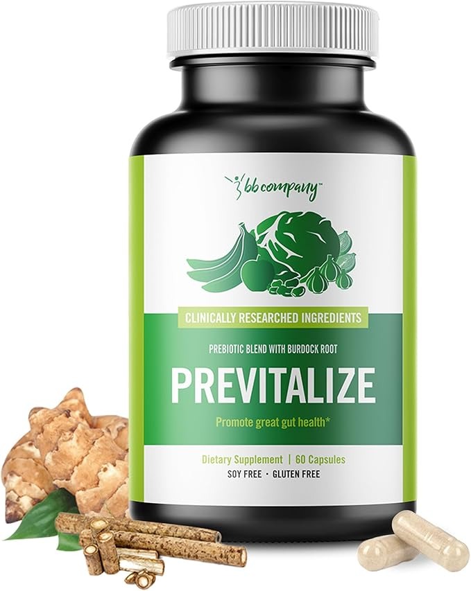 SuperMart BB Company Previtalize | Prebiotics for Women, Prebiotic Fiber for Gut Health, Digestive Health | Food for Good Probiotics | Complement to Probiotics & Provitalize | Packaging Vary | 60 Ct